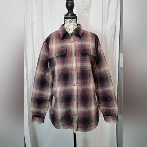 Carhartt Hubbard Sherpa Lined Plaid Jacket